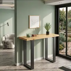 NSCOMPANY - Mesa De Arrimo Sierra Metal y Madera de pino