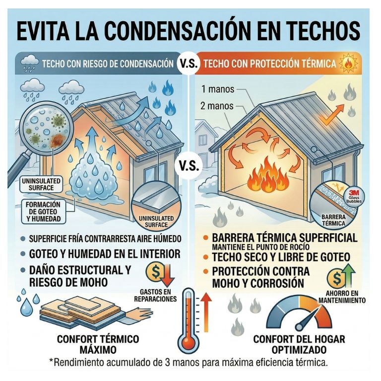 PINTURA TECHOS AISLANTE TERMICO - TINETA 15L - ARENA