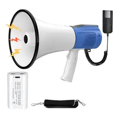 KUANGYE - Megafono Portatil Altavoz Fuerte 120w Bateria Recargable