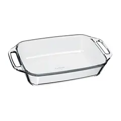 MARINEX - Fuente Asadera Rectangular Vidrio Tem Casas 3,5lts