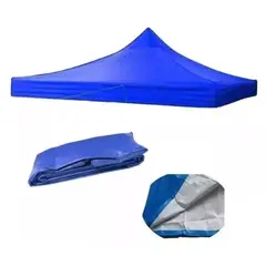 KINDA NICE - Carpa Lona Repuesto Filtro Uv Para Toldo Araña Azulrojo 3x3