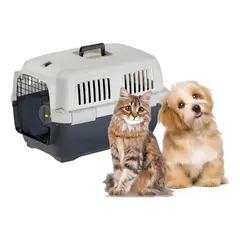 EVERSO - Jaula Transporte Kennel Mascotas Caja Viaje Perros Gatos