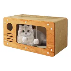 GENERICO - Cama De Cartón Para Gatos Rascador Para Gatos Dos En Uno BELUG