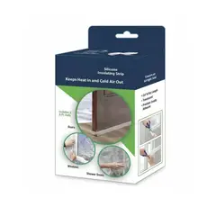 GENERICO - Cinta Aislante Silicona Para Puertas Ventanas Ducha