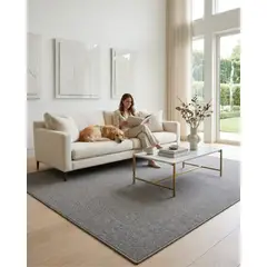 GENERICO - Alfombra Resistente Tejida cuadrada modelo Piña 200X240