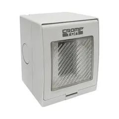 CROMPTON - Caja 1 Módulo Hidrobox Interperie Ip55 Sobrepuesta