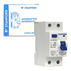 STANFORD - Interruptor Diferencial 2x25A 30ma Certificado SEC