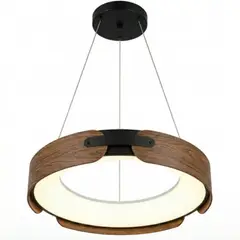 ARTIHOGAR - Lampara Nordica Led Tres Tonos de Luz Color Caoba