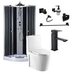 DOER - Combo Neptuno SPA Cabina+ WC+Grifería+Accesorios