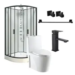DOER - Combo Oasis SPA Cabina+WC+Grifería+Accesorios