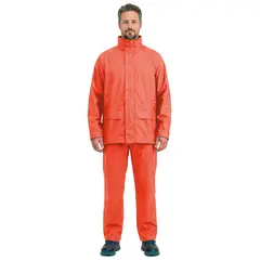 ALASKA - Traje Impermeable PU/PVC Naranjo