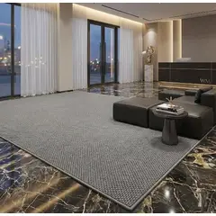 GENERICO - Alfombra Tejida yute Sisal 150x200 Unicolor gris claro Wym