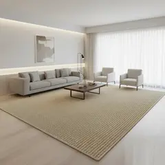 GENERICO - ALFOMBRA TEJIDA MARRON DE YUTE SISAL 150X200 DE ALTA CALIDAD MODERNA ELAGANTE WM