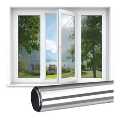 KUANGYE - Pelicula Para Vidrios Película Reflectiva Tipo Espejo 60cm X 5m