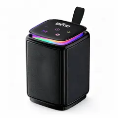 EWTTO - Parlante Bluetooth Portátil 20W Sonido 360° con Luces RGB Para Hogar Camping y Uso Diario