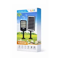 GENERICO - Foco Solar Led 1000w De Alta Eficiencia + Kit De Instalación