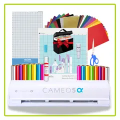 SILHOUETTE - CAMEO 5 ALPHA BLANCA + PAPELERÍA KG10-3