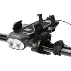 VERCI - Luz Bocina Bicicleta Con Power Bank Y Soporte Celular Usb