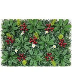 ARBUSTO REAL - Jardín Muro vertical artificial E palmeta Plantas 60x40 cm