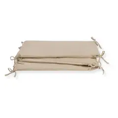 LOU BLOOM - Protector de Cuna de Muselina en Algodón Orgánico - Beige -
