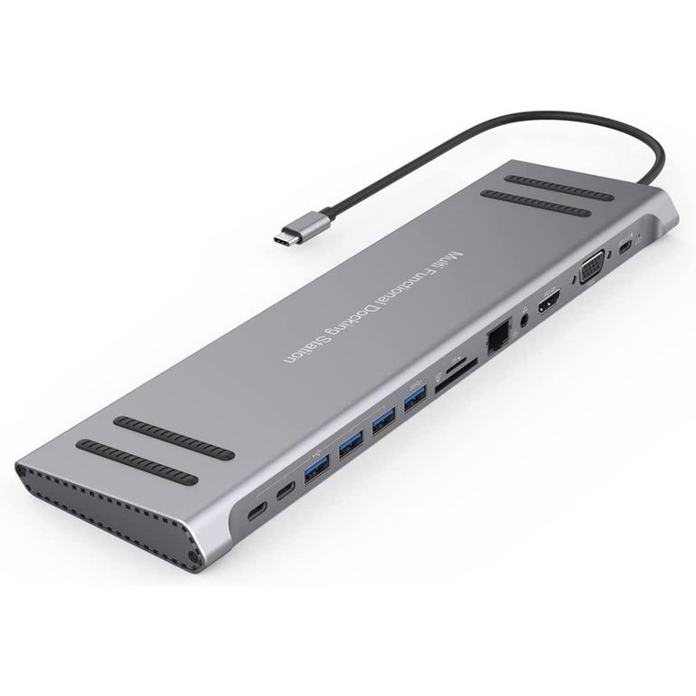 Base de Conexión USB-C 14 en 1 con Adaptador Multifunción 9199A