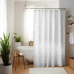 NAUTICA - Cortina de baño Home 180x180cm diseño 3D copos