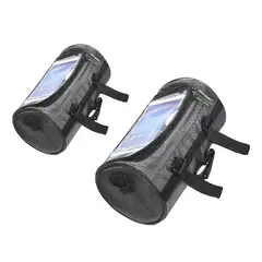 GENERICO - Kit 2 Bolso Bicicleta Porta celular Herramientas Touch Alforja