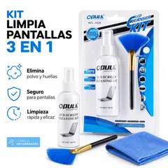 GENERICO - Limpiador De Pantallas Opula KCL-1029 Con Paño Microfibra