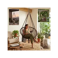 GENERICO - Silla Hamaca Colgante Columpio Terraza