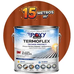 EPOXY - PINTURA TECHOS AISLANTE TERMICO - TERMOFLEX - GALON - TERRACOTA