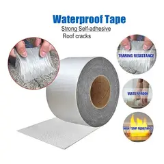 GENERICO - Cinta Adhesiva Tapa Gotera De Butilo 5 Cm X 5 Mts Gris