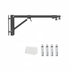 VIDA BUENAS - Base o Soporte de Pared Ajustable para Aro de Luz - Vida Buena, Resistente y Multiusos