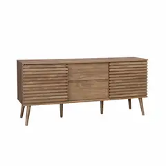 RELAN - Buffet Mueble Aparador Pensilvania Estilo Retro Con Puertas Corredizas Varilladas
