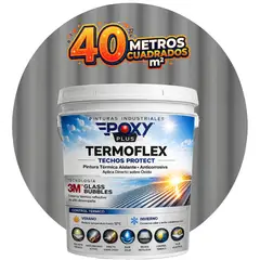 EPOXY - PINTURA TECHOS AISLANTE TERMICO - TERMOFLEX - TINETA 10L - GRIS