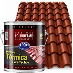 EPOXY - PINTURA TECHOS AISLANTE TERMICO - GALON - TERRACOTA OSCURO