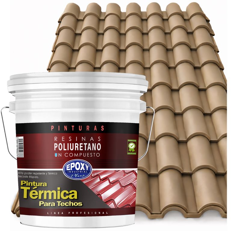 PINTURA TECHOS AISLANTE TERMICO - TINETA 10L - GRIS CEMENTO