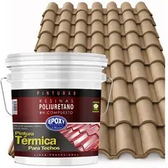 EPOXY - PINTURA TECHOS AISLANTE TERMICO - TINETA 10L - GRIS CEMENTO