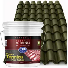EPOXY - PINTURA TECHOS AISLANTE TERMICO - TINETA 10L - VERDE PINO