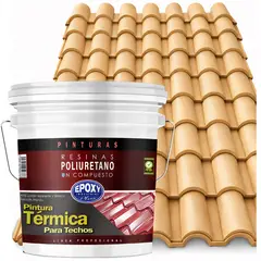 EPOXY - PINTURA TECHOS AISLANTE TERMICO - TINETA 15L - BEIGE
