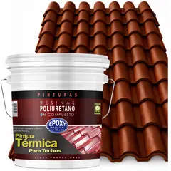 EPOXY - PINTURA TECHOS AISLANTE TERMICO - TINETA 15L - CAFÉ CHOCOLATE