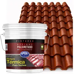 EPOXY - PINTURA TECHOS AISLANTE TERMICO - TINETA 15L - CAFÉ NOGAL