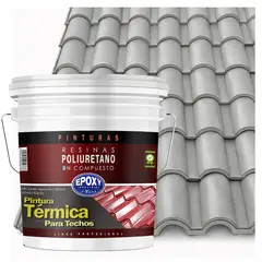 EPOXY - PINTURA TECHOS AISLANTE TERMICO - TINETA 15L - GRIS CLARO