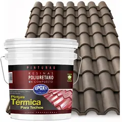 EPOXY - PINTURA TECHOS AISLANTE TERMICO - TINETA 15L - GRIS PIZARRA