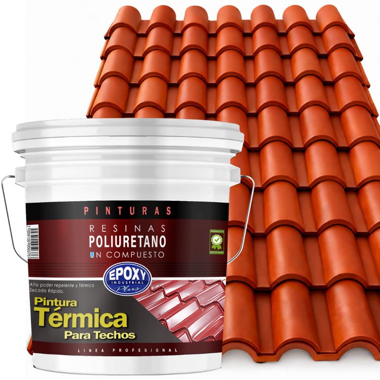 PINTURA TECHOS AISLANTE TERMICO - TINETA 15L - ROJO LADRILLO