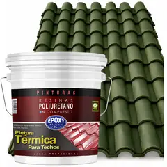EPOXY - PINTURA TECHOS AISLANTE TERMICO - TINETA 15L - VERDE COLONIAL