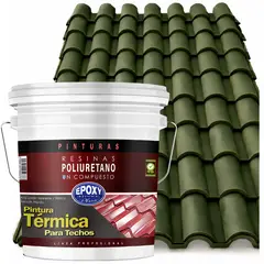 EPOXY - PINTURA TECHOS AISLANTE TERMICO - TINETA 15L - VERDE MUSGO