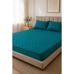 GENERICO - Cubre Colchon Impermeable 2 Plazas + Fundas Marca Alpro