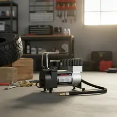 IRM - Compresor Aire 12v Para Auto Camioneta Suv Inflador Portatil Con Accesorios Calidad FIGOIMPORT