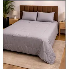 DULCES SUEÑOS - Plumón reversible King Gris 230x240