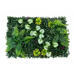 JAGIMA - Jardín Muro Vertical Artificial D palmeta Plantas 60x40 cm